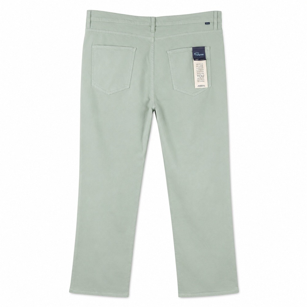 Shore Brand Mens 40x32 Straight Leg Canvas Pants Sage Green Coastal Casual NWT - Picture 3 of 6